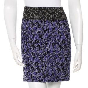 Black and violet Proenza Schouler tweed mini skirt